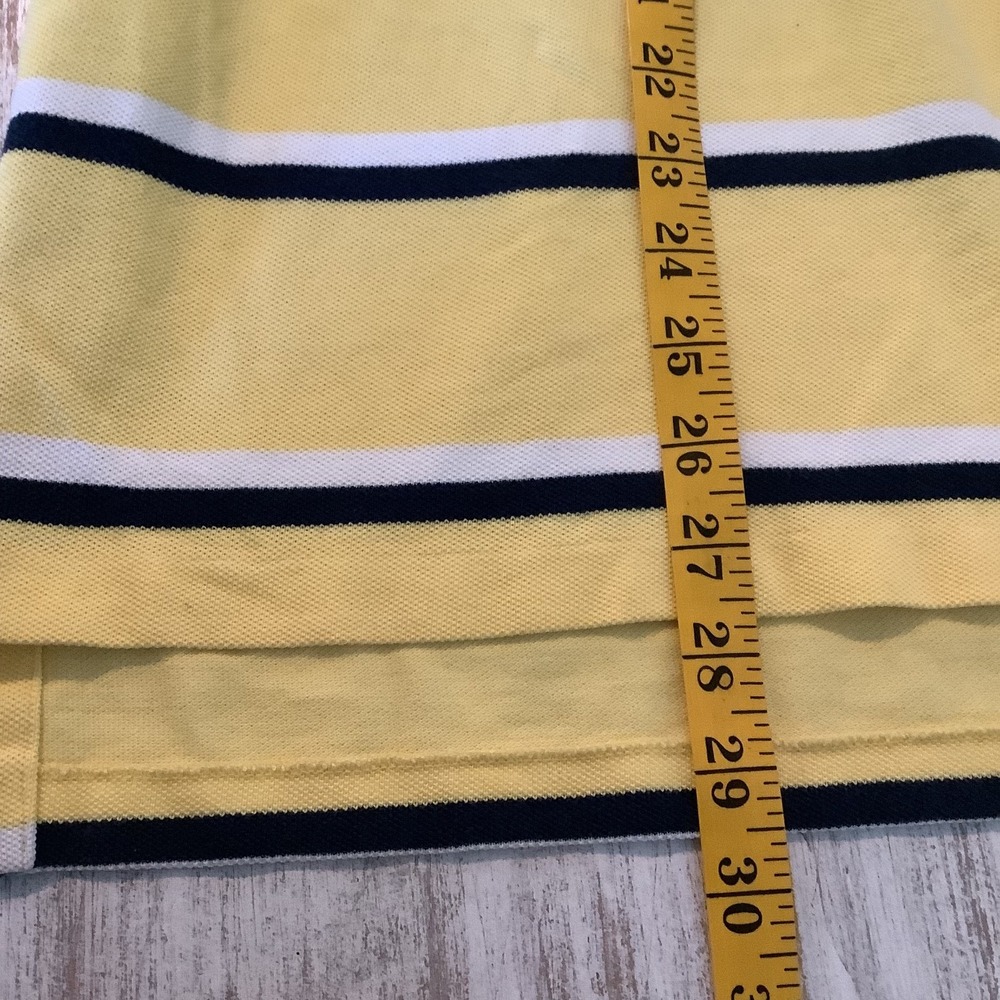 Polo by Ralph Lauren Yellow, White & Blue Striped w/ Red Pony Mens XXL - Picture 9 of 16